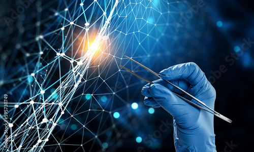 Global network concept. Modern technology