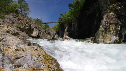 龍王峡と新緑（栃木県日光市）