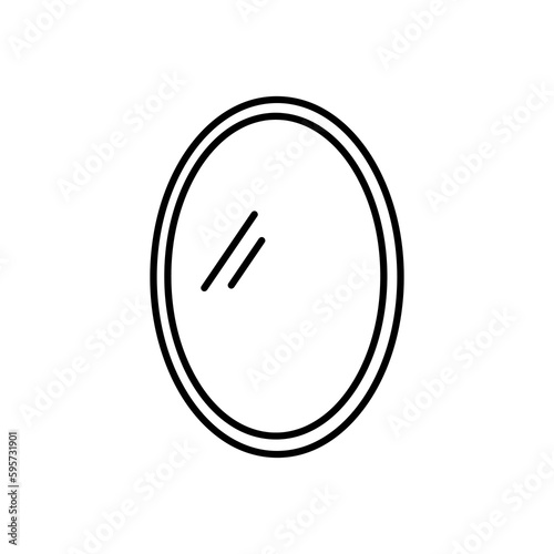 mirror vector icon vector illustration on white background..eps