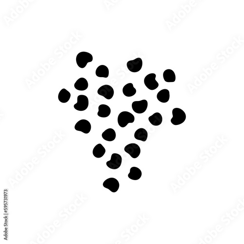 Poppy seeds vector icon illustration on white background..eps