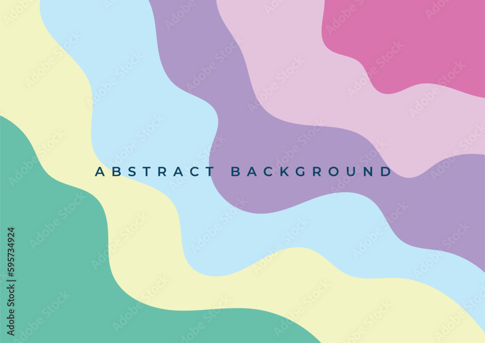 colorful wave papercut background template