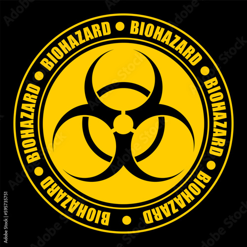 radiation hazard symbol and sticker vector
