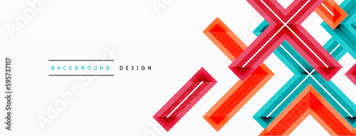 Minimal geometric background cross line. Design for wallpaper, banner, background, landing page, wall art, invitation, prints, posters