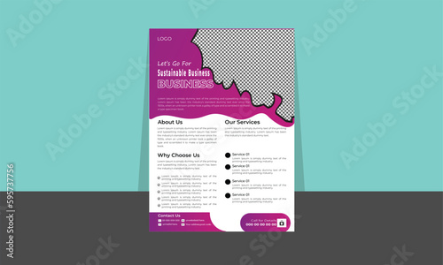 Professional Business cover design template. Social media post design template. Web media marketing. Web media post banner, poster, bi-fold brochure, Annual report .