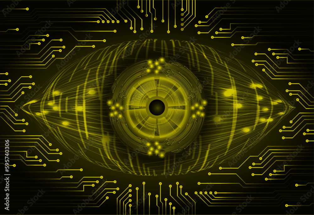 eye cyber circuit future technology concept background
eye cyber circuit future technology concept background