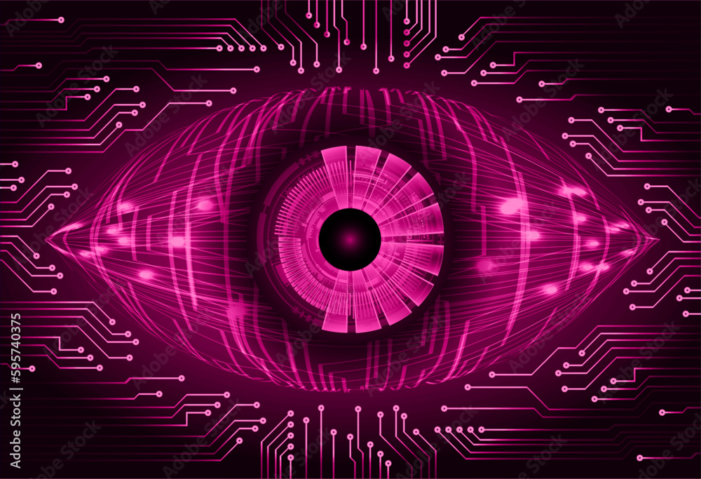 eye cyber circuit future technology concept background
eye cyber circuit future technology concept background