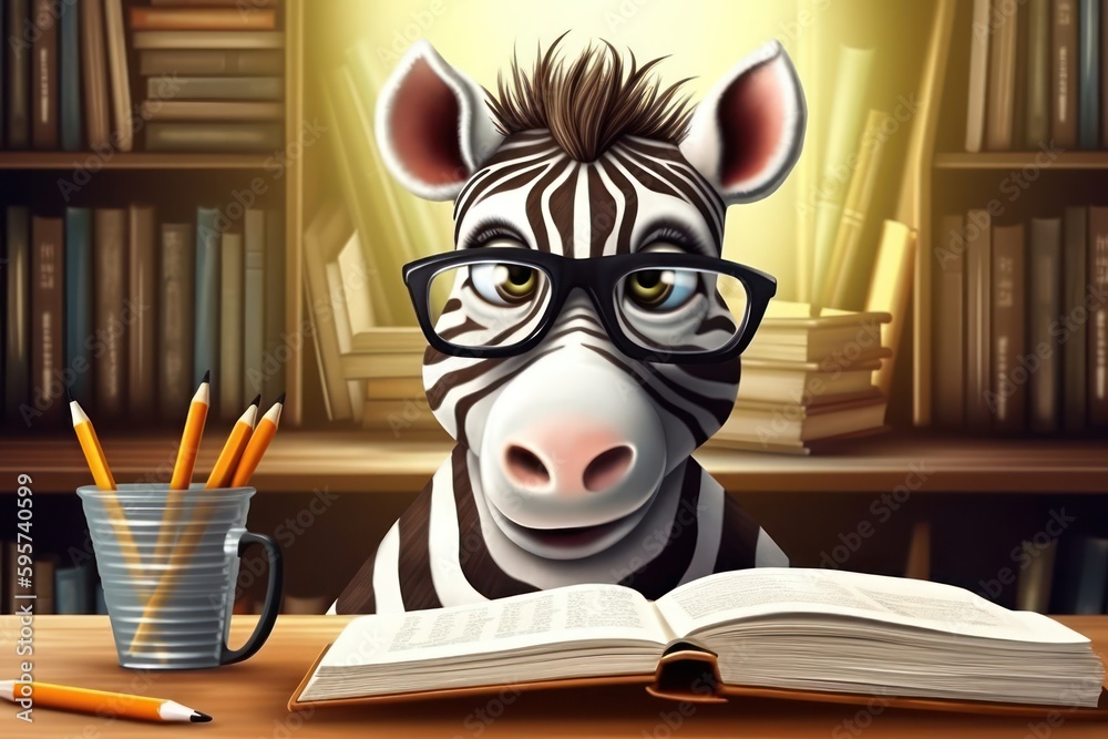 Zebra Student Very Studious Generative AI Zebra Student Very Studious Generative AI