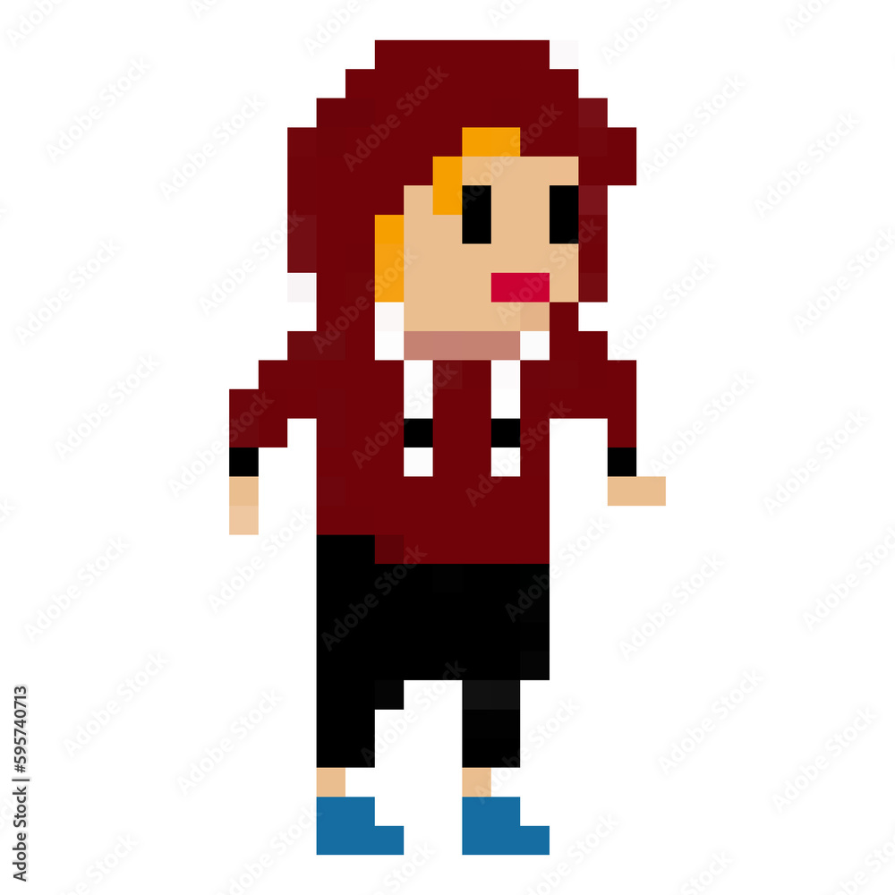 Human Character in Pixel Arts Human Character in Pixel Arts