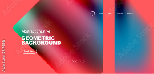 Fluid triangles minimal abstract background. Techno or business concept, pattern for wallpaper, banner, background, landing page