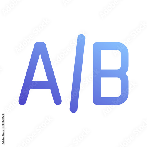 ab testing gradient icon