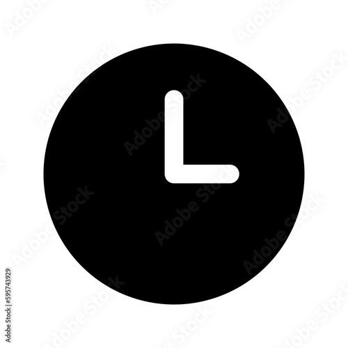 wall clock glyph icon