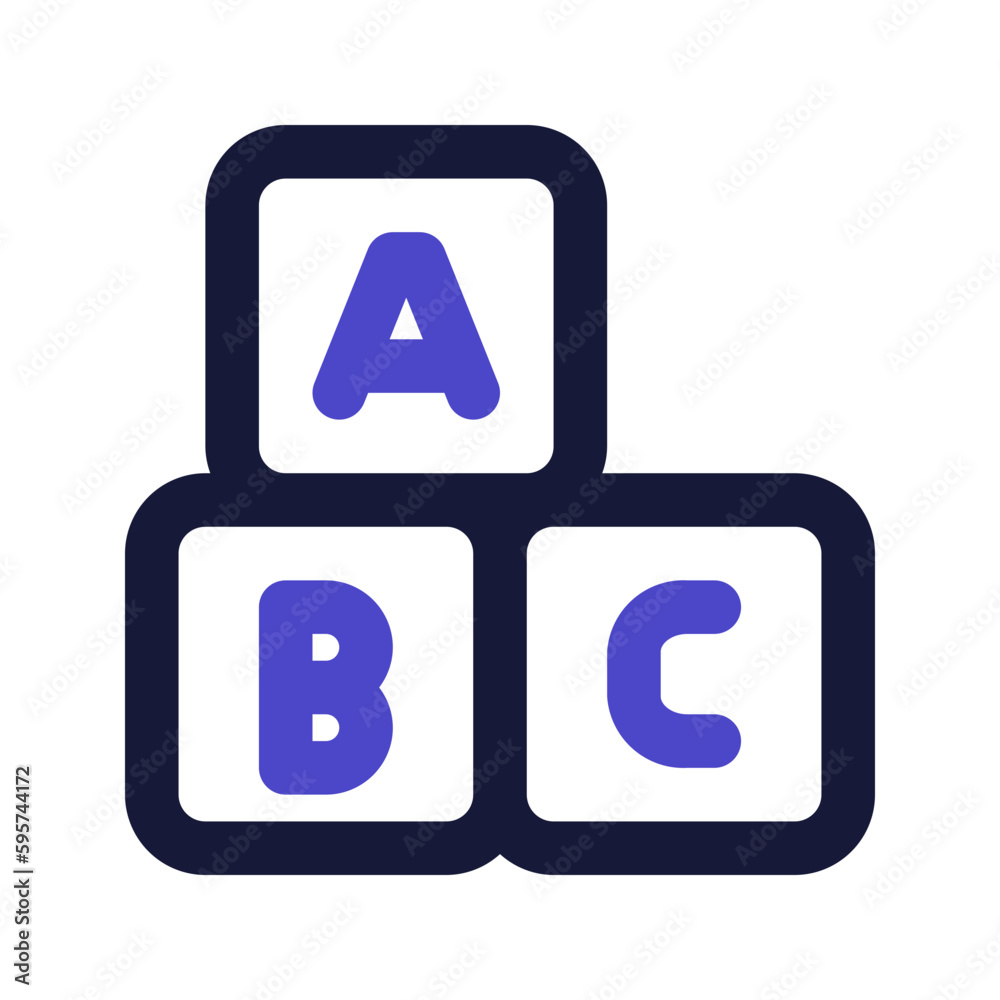 abc line color icon abc line color icon