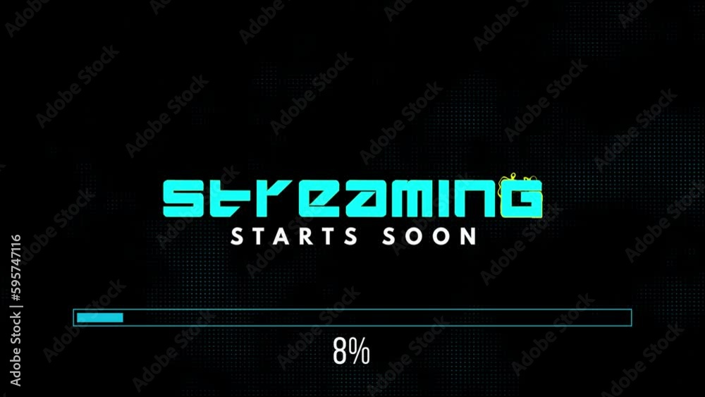 YouTube And Twitch Streaming Intro With Progress Bar And Digital Red Background YouTube And Twitch Streaming Intro With Progress Bar And Digital Red Background