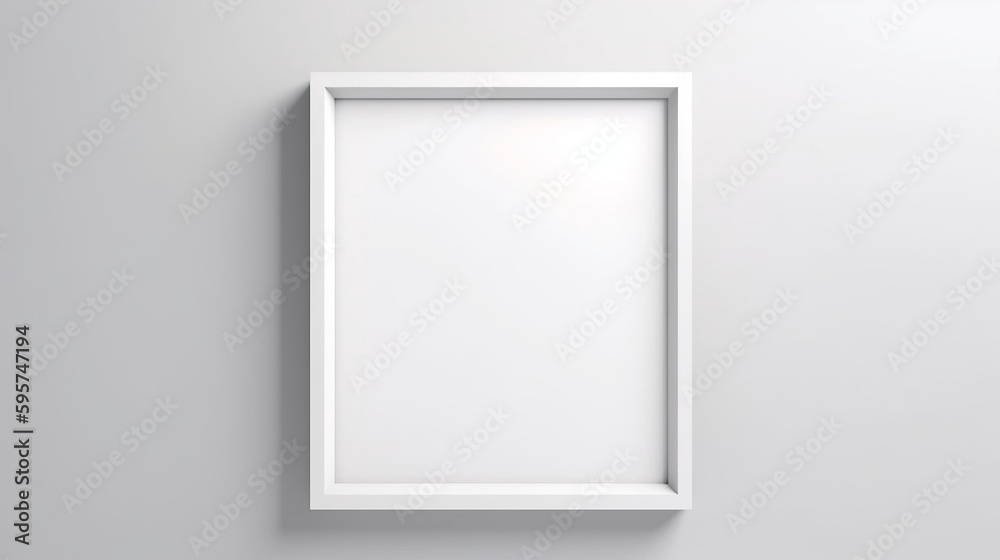 white frame on a wall white frame on a wall