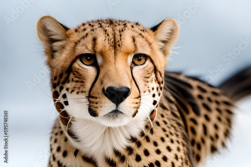 portrait of a cheetah. Generative AI. © Zeeshan