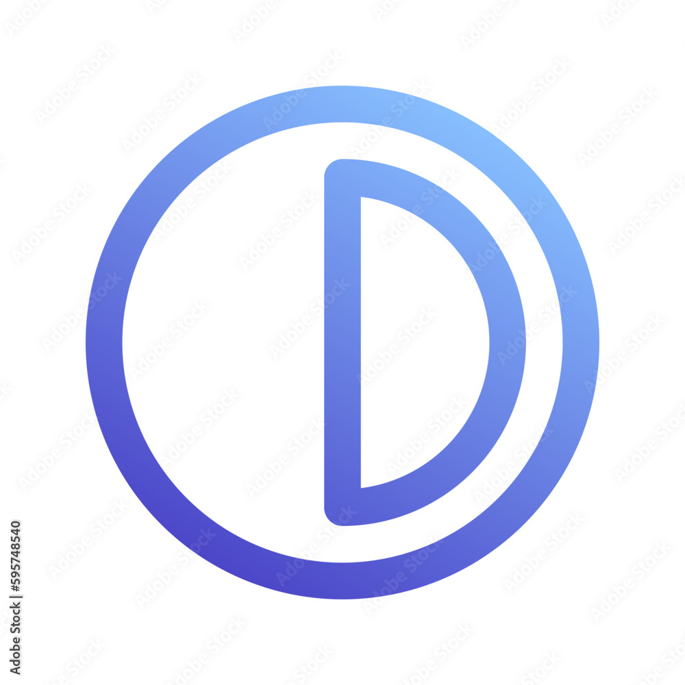 contrast gradient icon contrast gradient icon