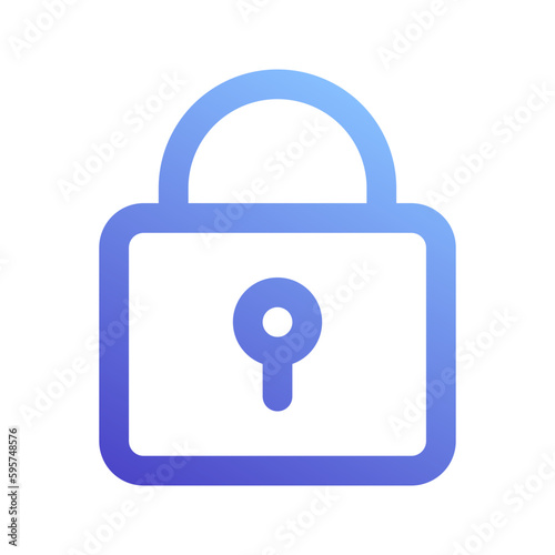 lock gradient icon