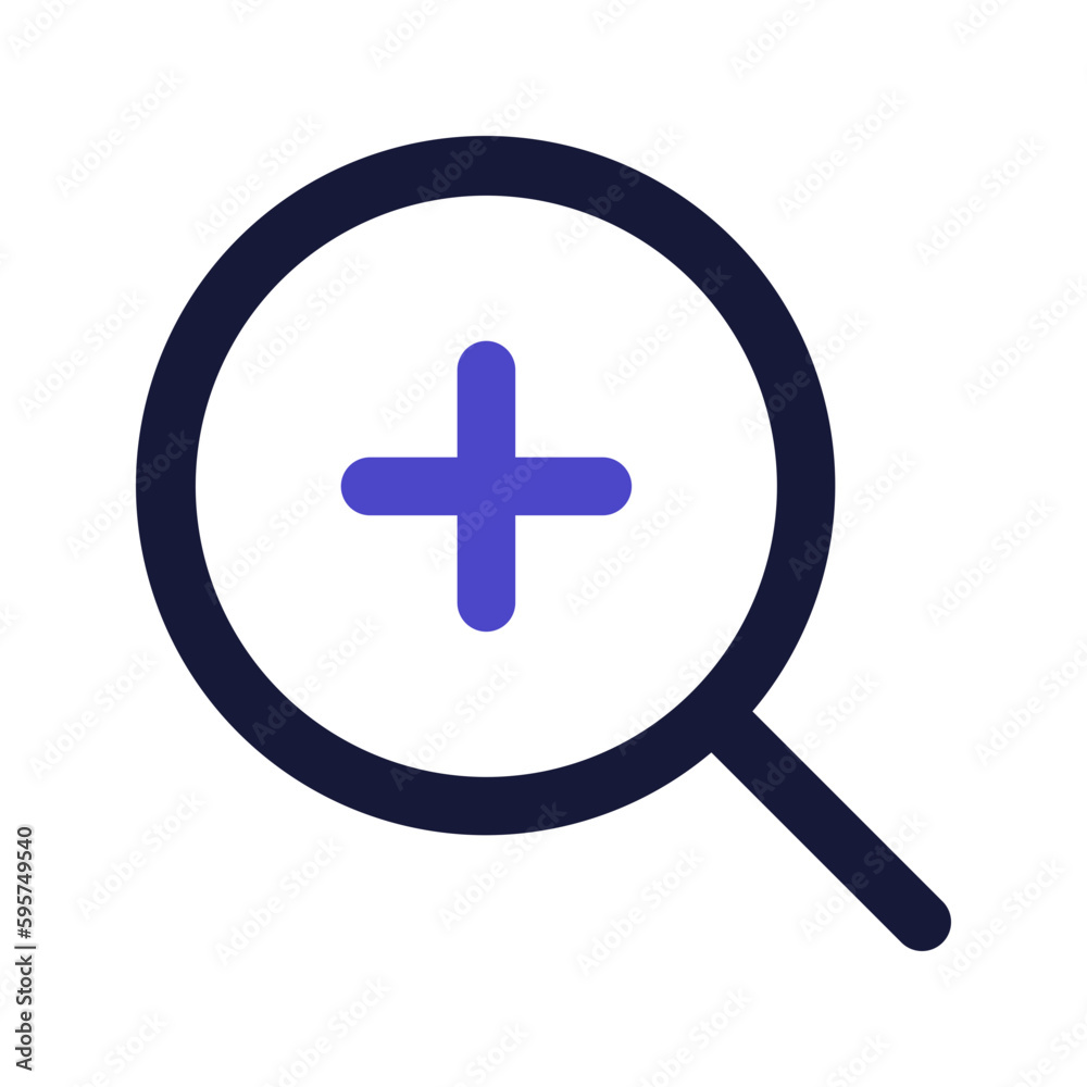 Obraz premium zoom in line color icon