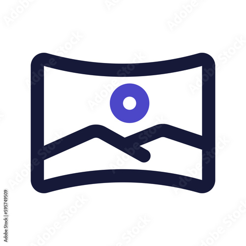 panorama line color icon