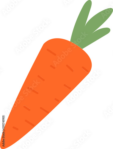 Easter Carrot Fresh Vector Illustration