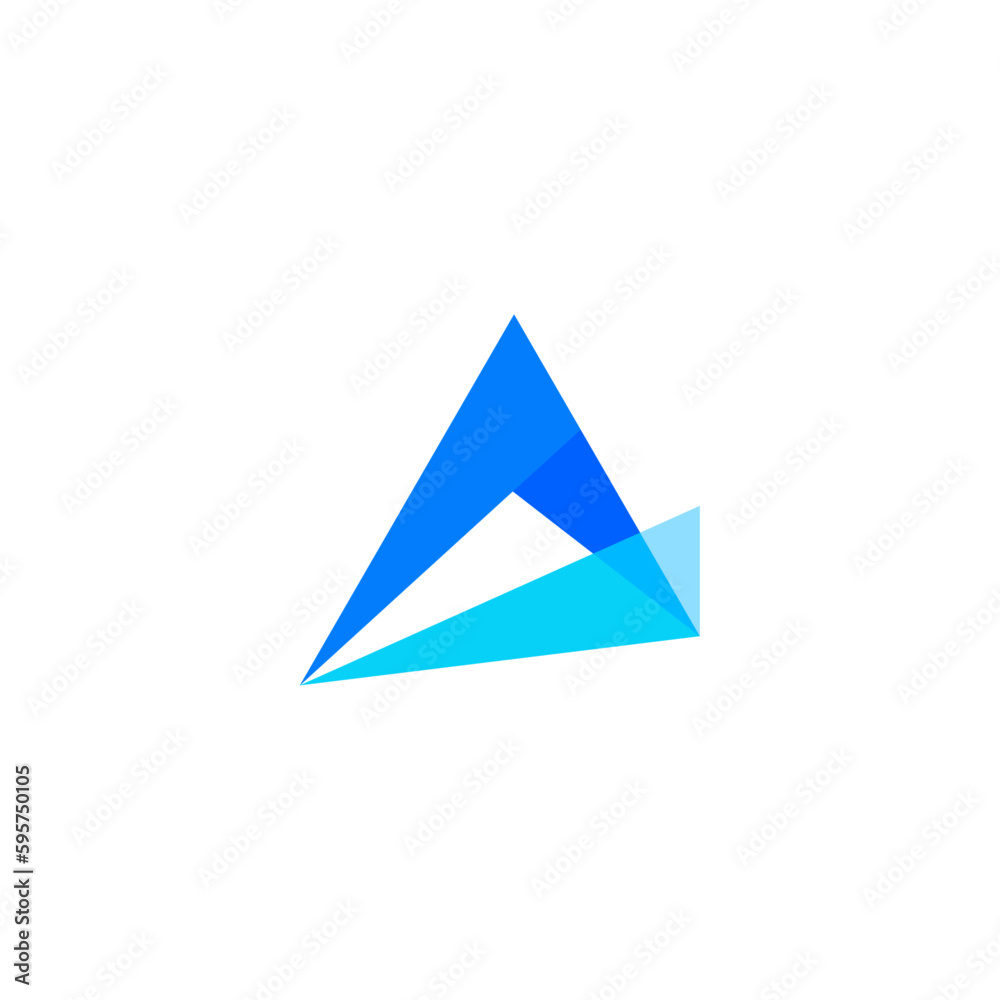 abstract modern letter A logo design abstract modern letter A logo design