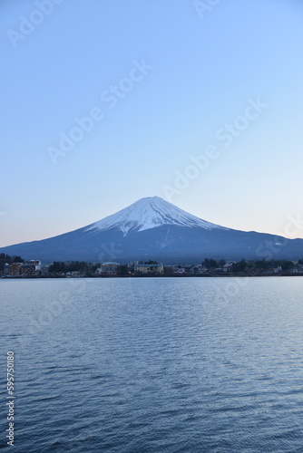 富士山の朝焼け