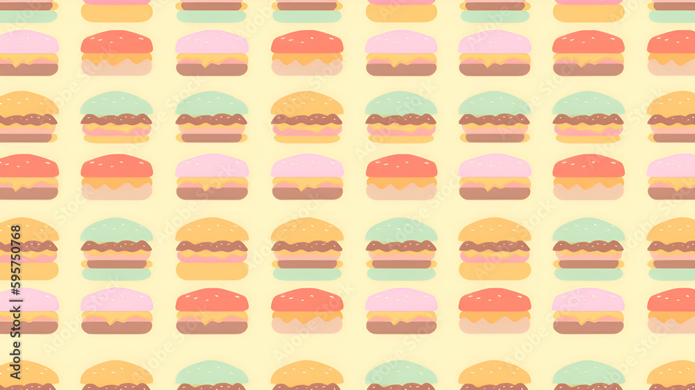 hamburger wallpaper background | Generative AI