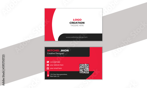 business card template, business card modern design, color black,read layout in rectangle size.