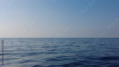 Wallpaper Mural Looking At The Sea Horizon While Moving In A Ferry Off The Coast Of Italy - POV Torontodigital.ca