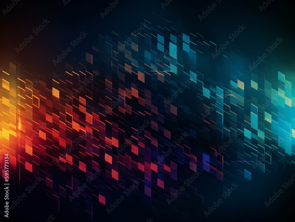 Obraz premium colorful abstract background on black