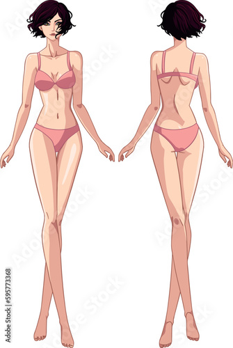 girls in lingerie front back