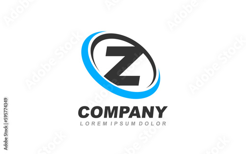 Free Download Z  Logo letter with CIRCLE concept for template  - GFXLoad