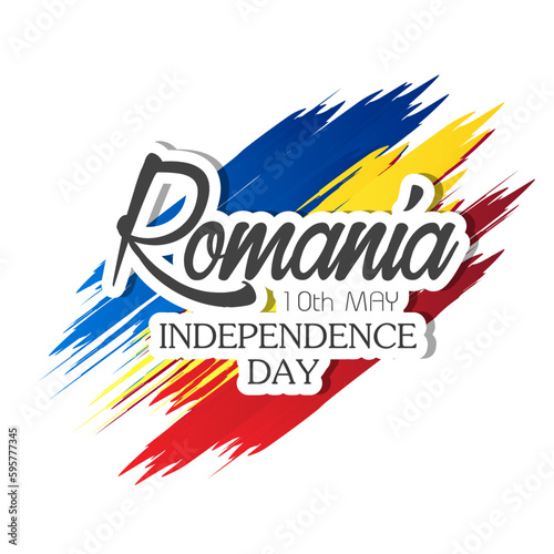 Independence day Romania, Vector background. National day.