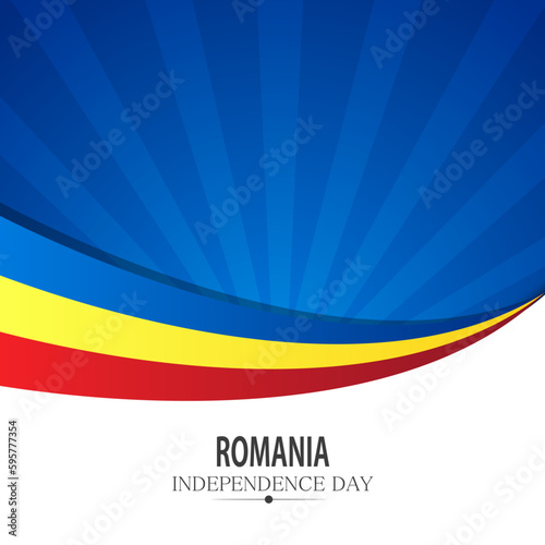 Independence day Romania, Vector background. National day.