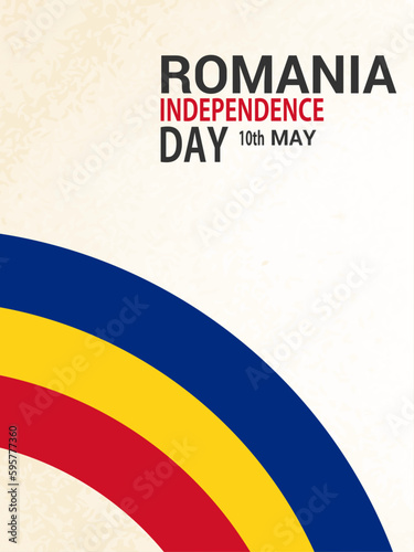 Independence day Romania, Vector background. National day.