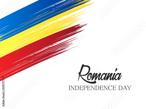 Independence day Romania, Vector background. National day.