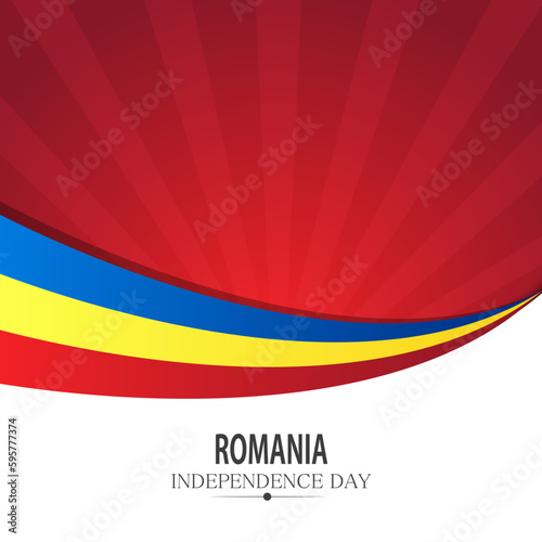 Independence day Romania, Vector background. National day.