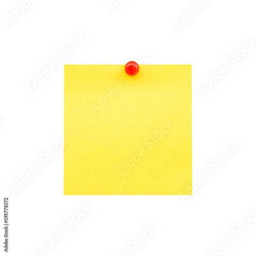 Post it isolated on transparent background. Png realistic design element.