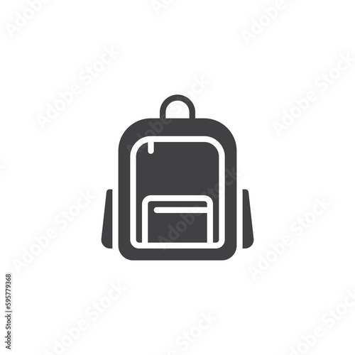 School bag vector icon