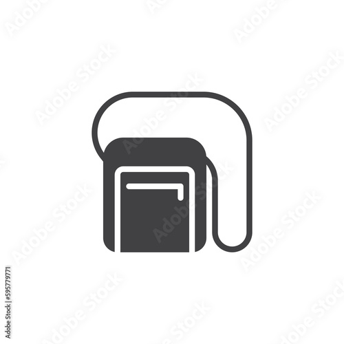 Messenger bag vector icon