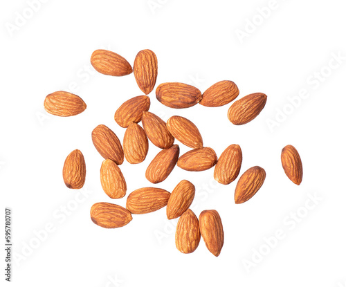 Almond Nuts isolated on transparent png
