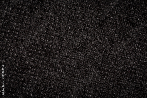 Black plain fabric, textile
