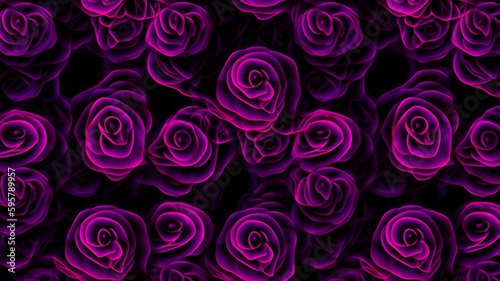 Purple Rose Wallpaper Background | Generative AI