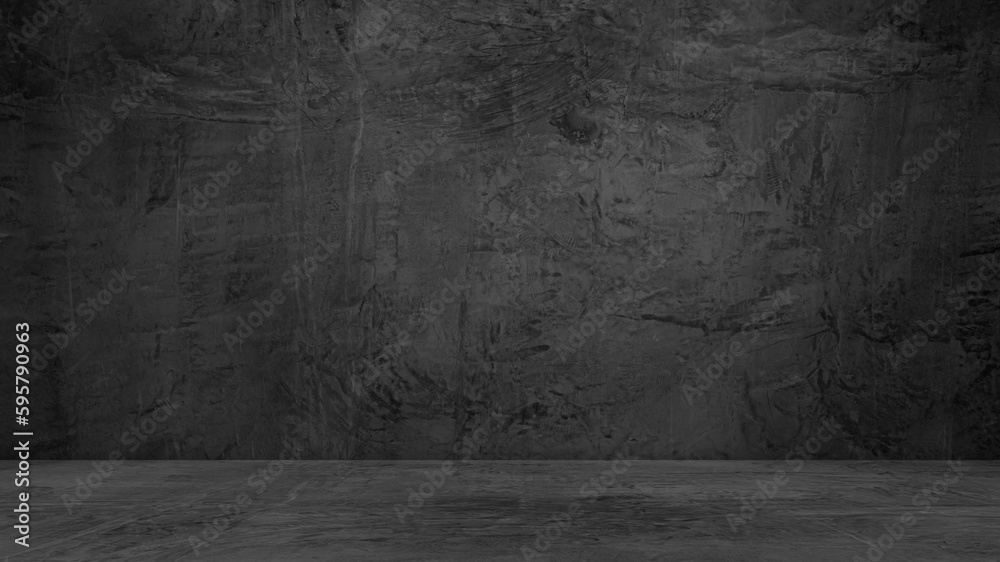 Studio Room Black Dark Background,Table Product,Abstract Texture Wall