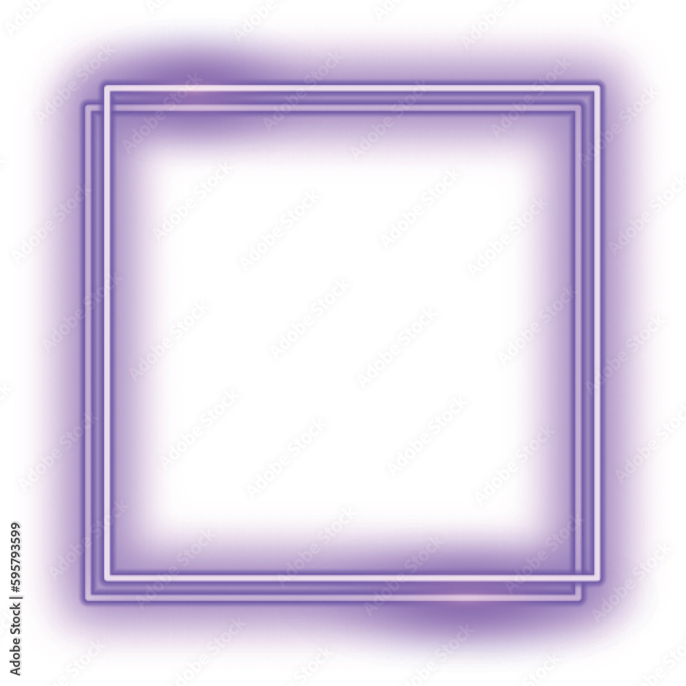 Abstract purple neon lighting rectangular frame Abstract purple neon lighting rectangular frame