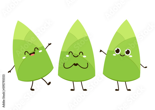 Bamboo shoots cartoon vector. Bamboo shoots on white background. Bamboo shoots mascot.