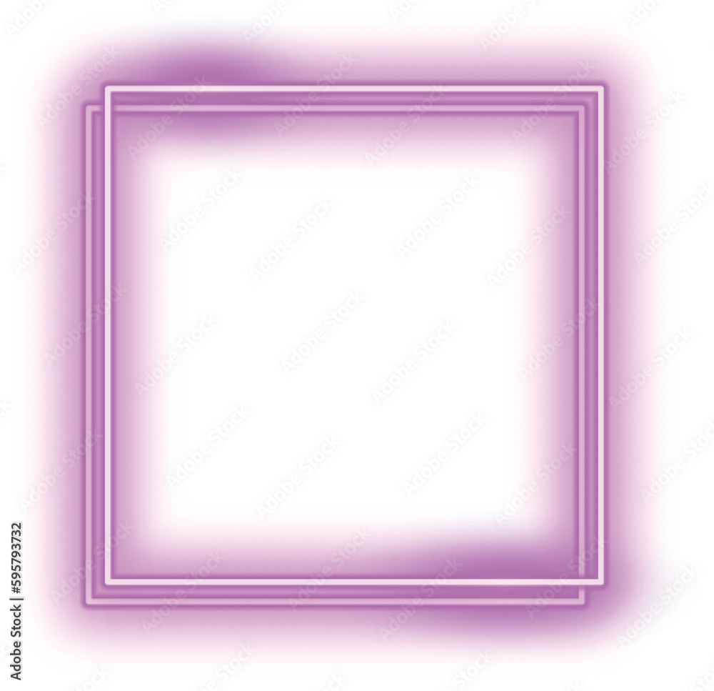 Abstract pink neon lighting rectangular frame Abstract pink neon lighting rectangular frame