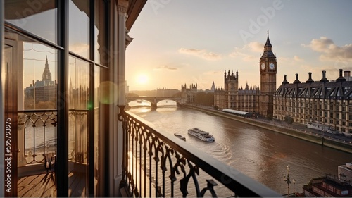 Generative AI, a nice apartment with a view of Big Ben