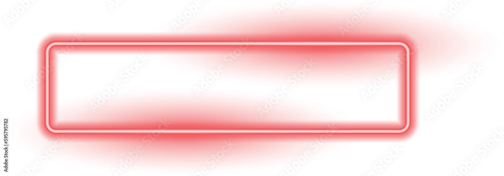 Abstract red neon lighting rectangular frame Abstract red neon lighting rectangular frame