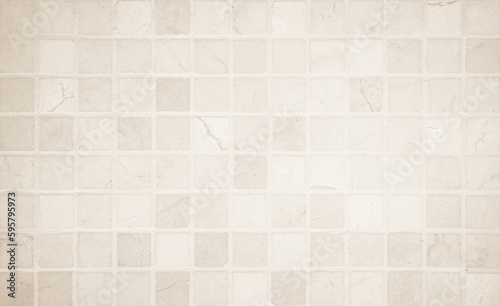 Beige pastel ceramic wall and floor tiles mosaic abstract background. Design geometric wallpaper texture decoration. 